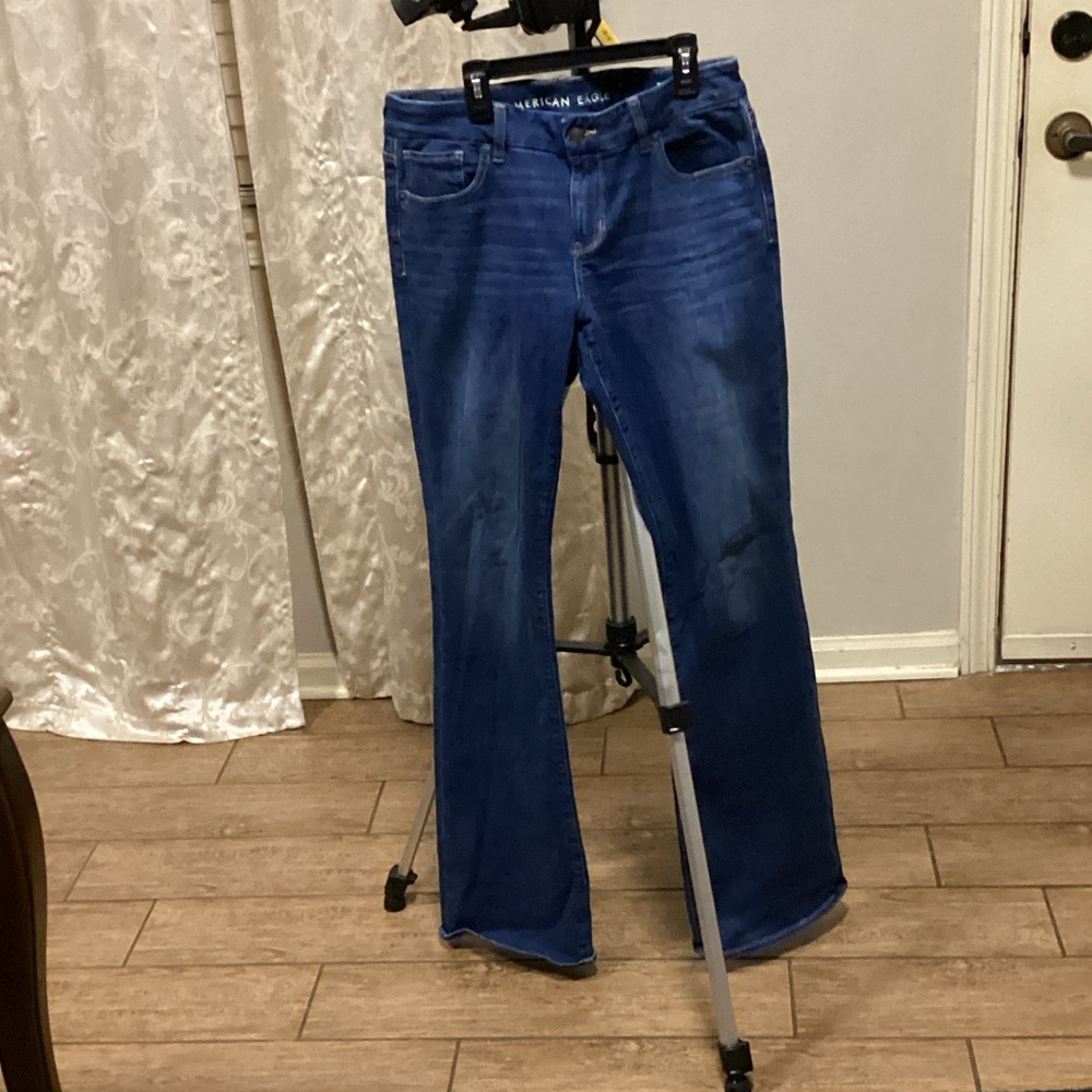 American Eagle Outfitters Dark Blue Flare Jeans
